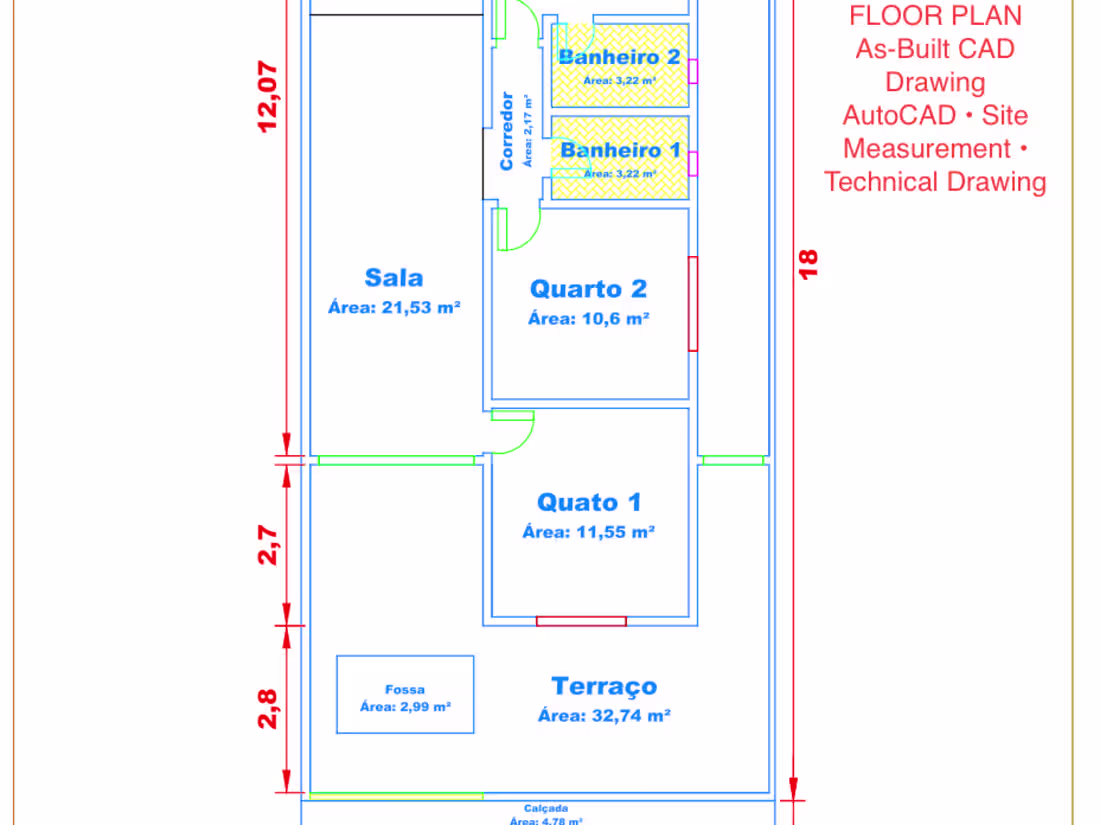 Cover image for Residential floor plan and as-built