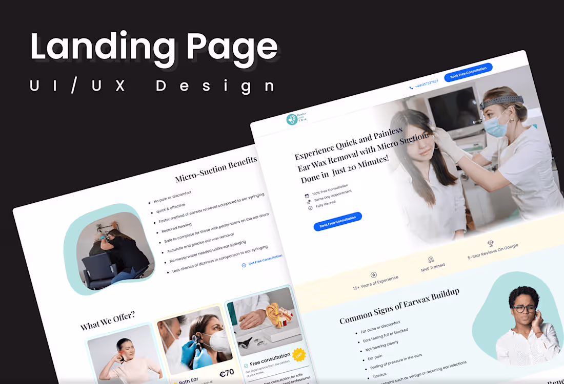 Cover image for Revive & Clear Landing Page Design