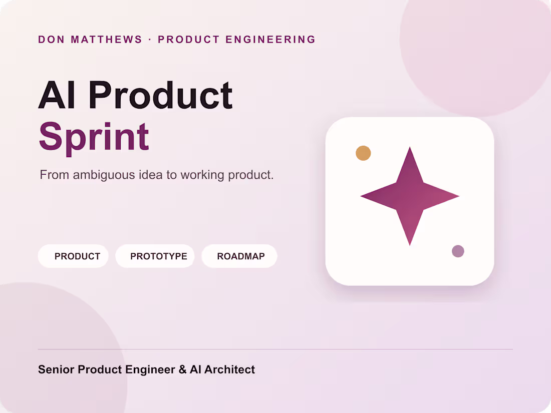 Cover image for AI Product Sprint