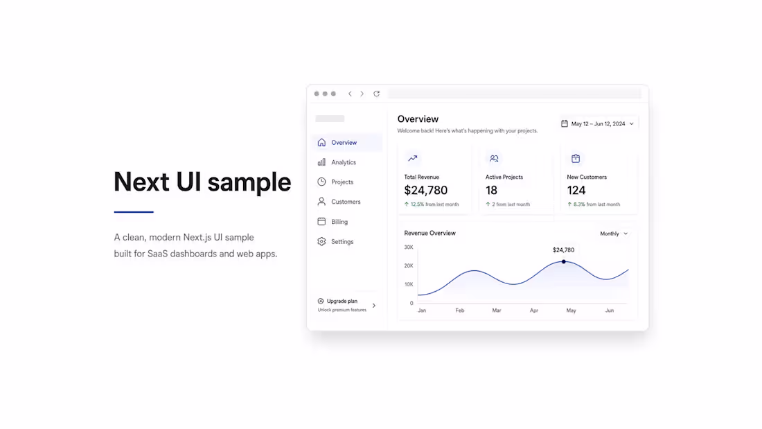Cover image for Next.js UI slice (fixed scope)