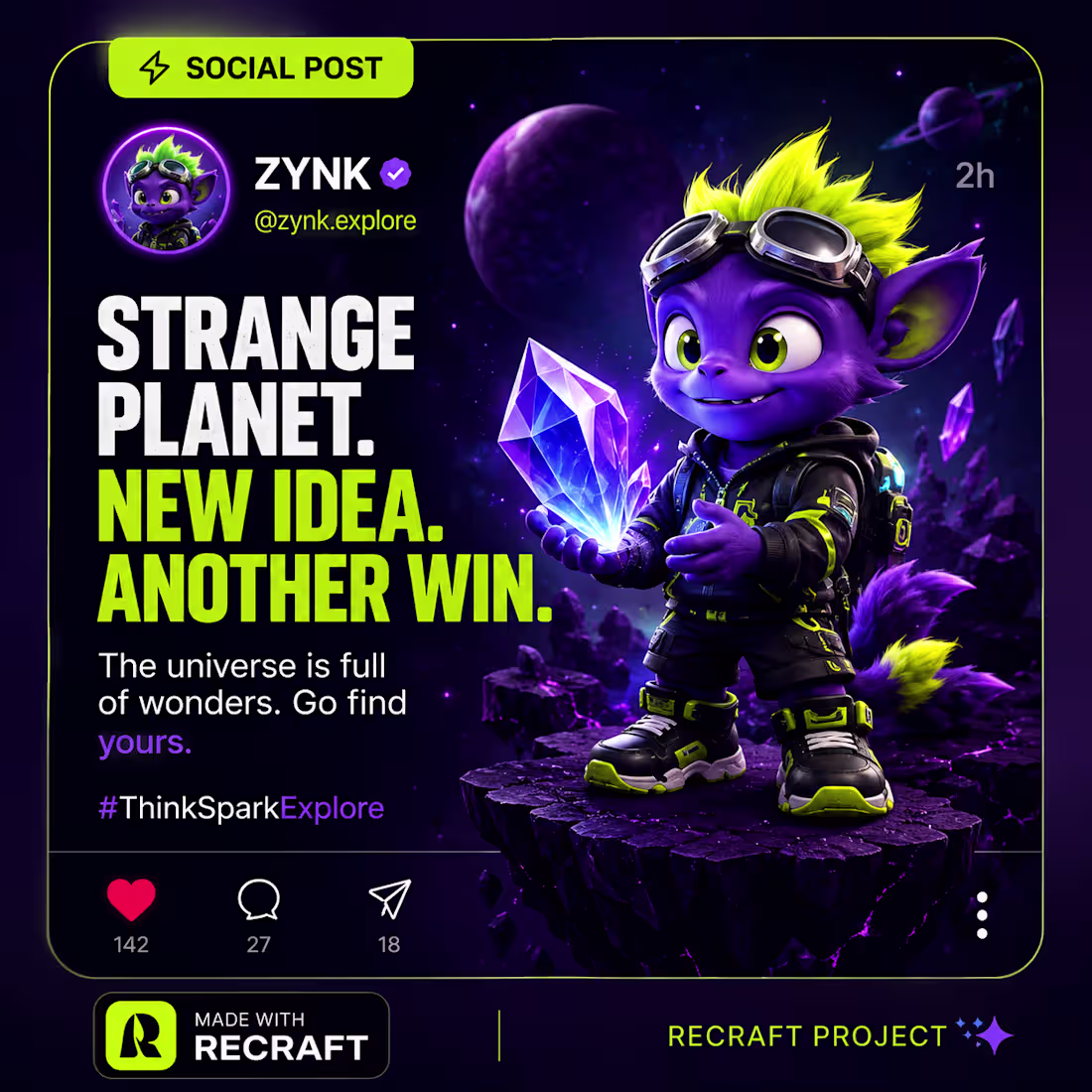 Cover image for a vibrant and futuristic alien