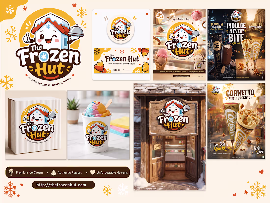 Cover image for The Frozen Hut: Visual Branding & Marketing Collateral