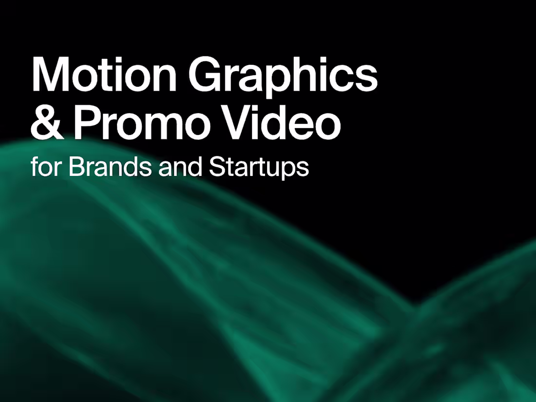 Cover image for Custom Motion Graphics Promo Video for Brands and Startups