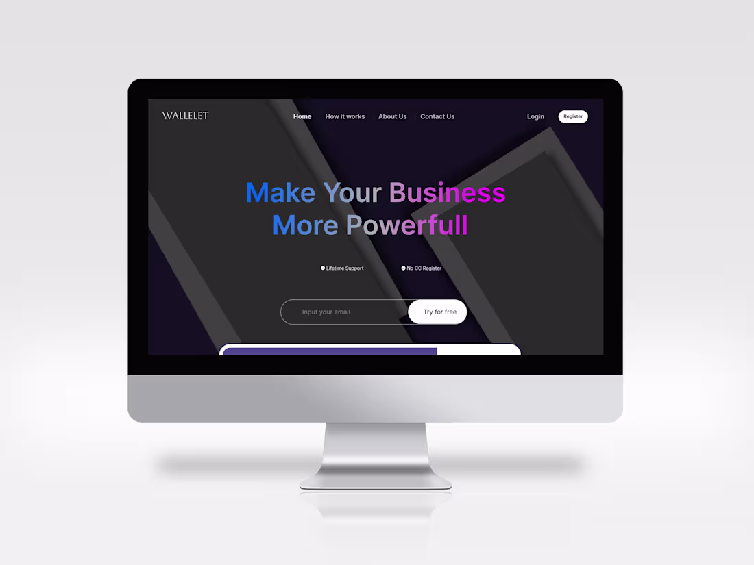 Cover image for WALLET Landing Page
