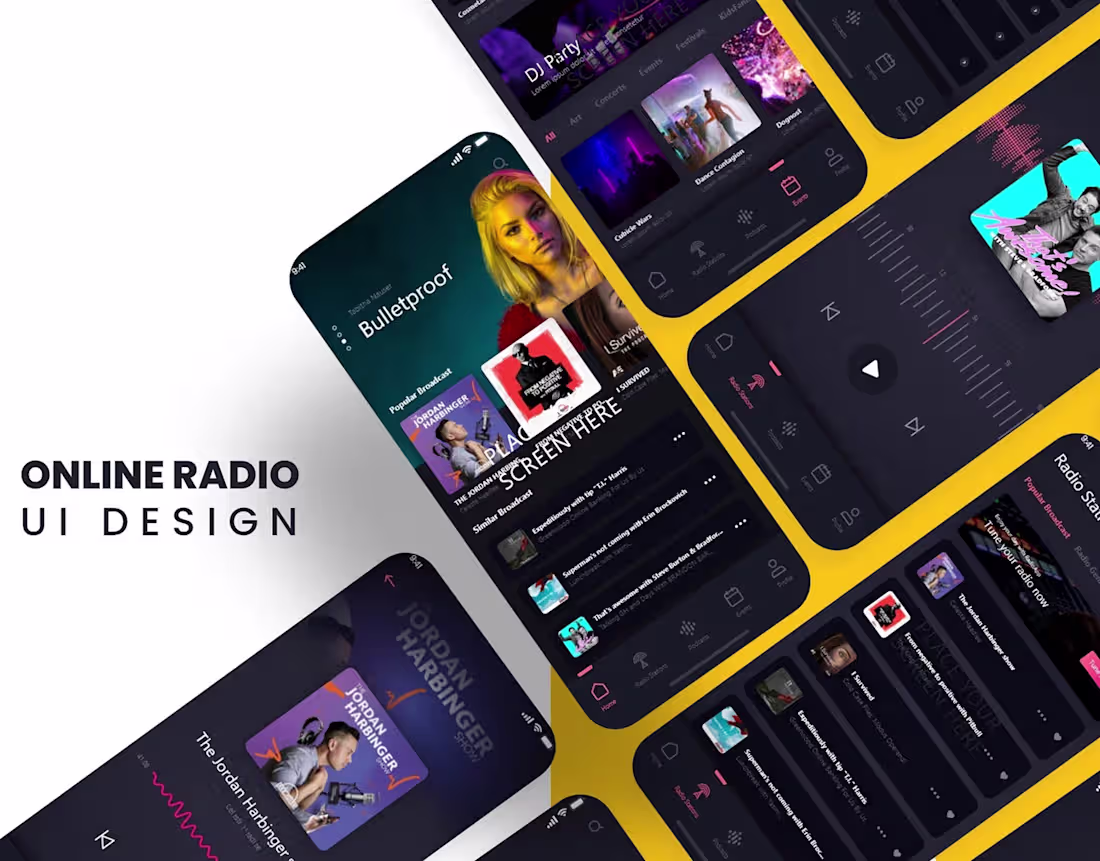 Cover image for Online Radio UI Design