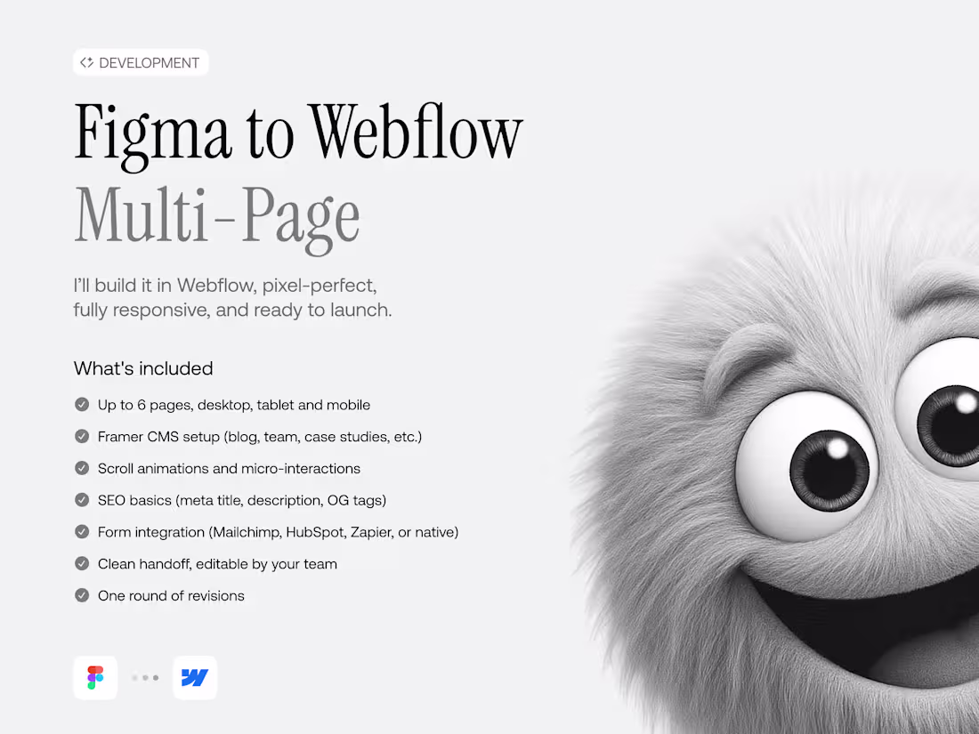 Cover image for Webflow Multi-Page Website (Figma to Webflow)