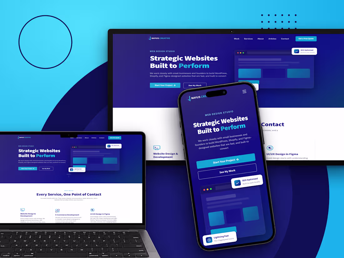 Cover image for Nayus Creative - WordPress Web Design Studio