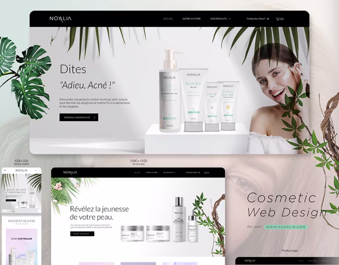 Cover image for NOXALIA | Maquette - Web Design on Behance