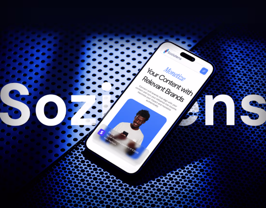 Cover image for Sozialens - Brand, Website and Product Design