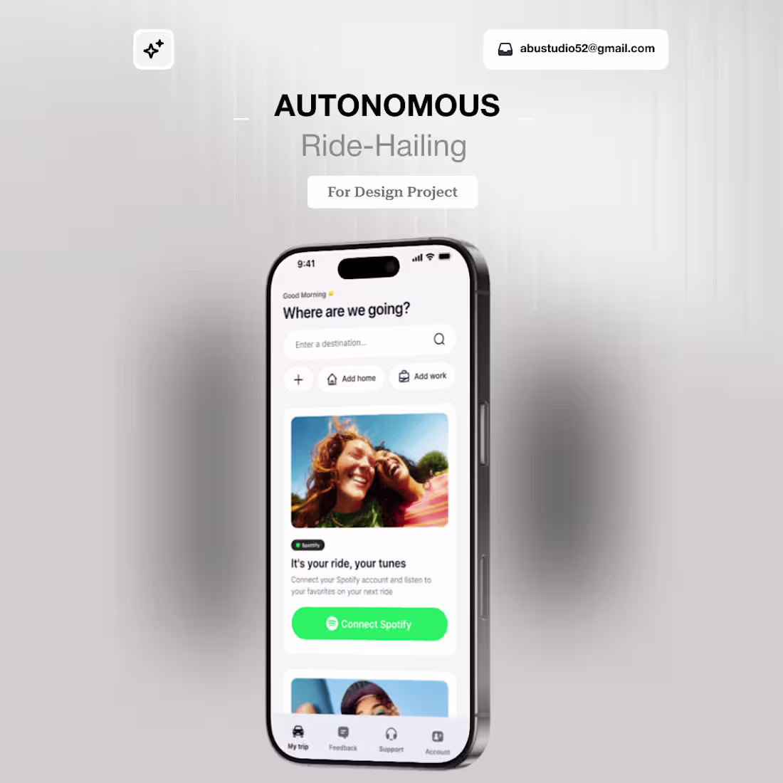 Cover image for Autonomous Ride-Hailing Mobile App Design