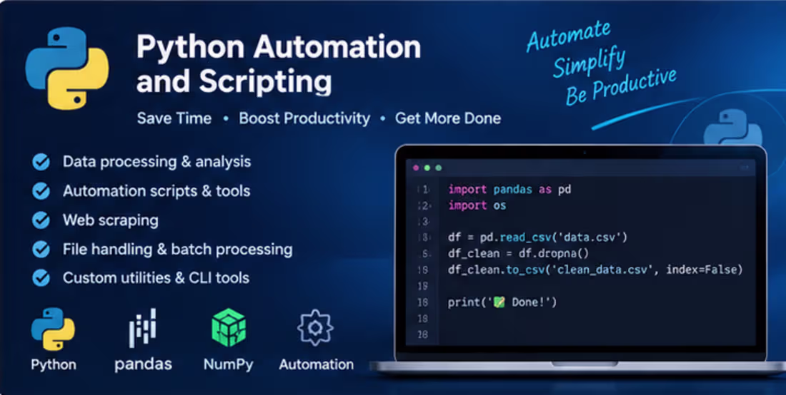 Cover image for Python Automation & Scripting