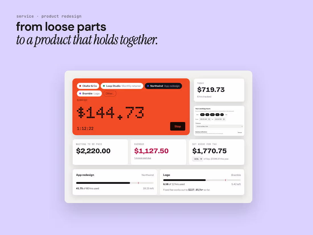 Cover image for Product redesign: app or site, design system and handoff