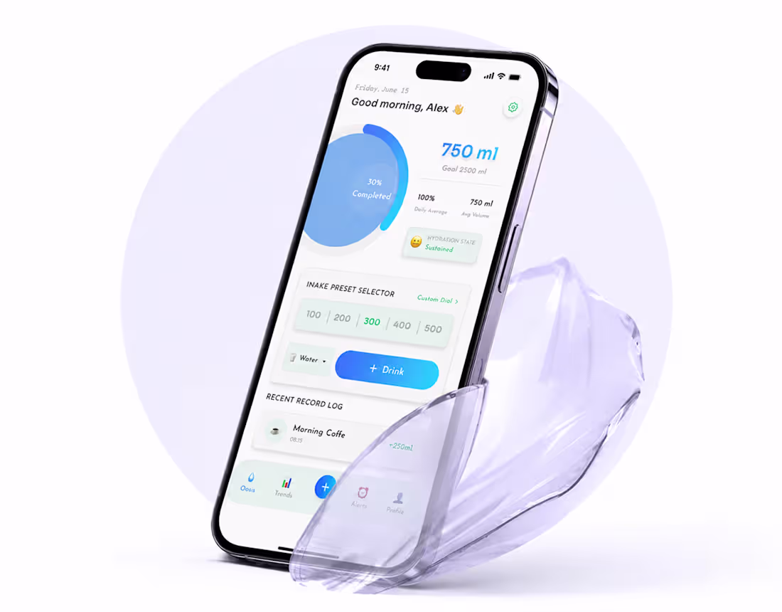 Cover image for HYDRA — Smart Hydration & Water Tracking App