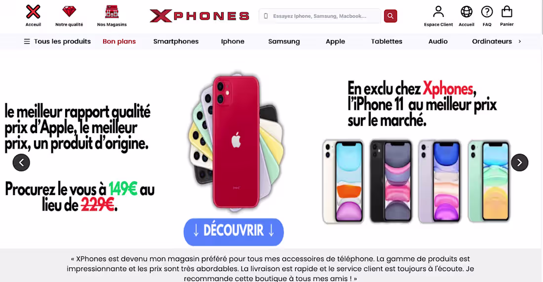 Cover image for Xphones Ecommerce Website