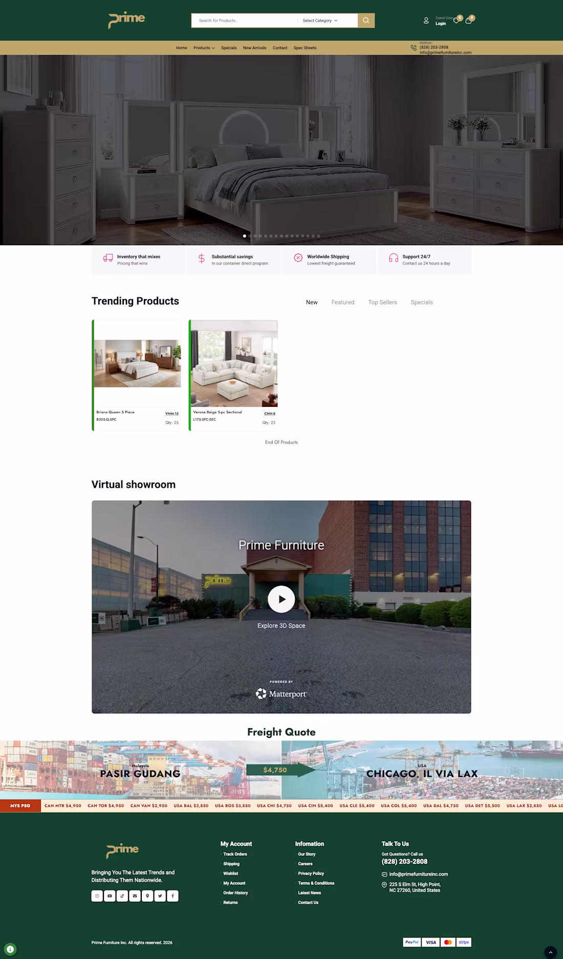 Cover image for E-Commerce furniture store for wholesalers