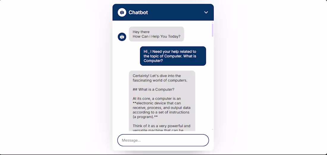 Cover image for Built a conversational AI chatbot