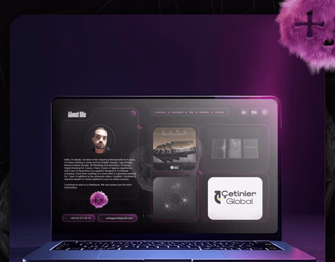 Cover image for Portfolio Website UI Design Project