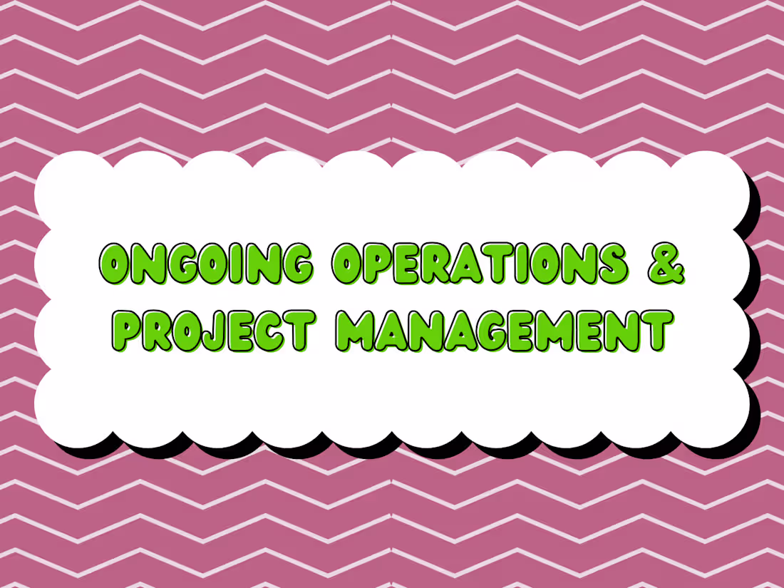Cover image for Ongoing Operations & Project Management Support