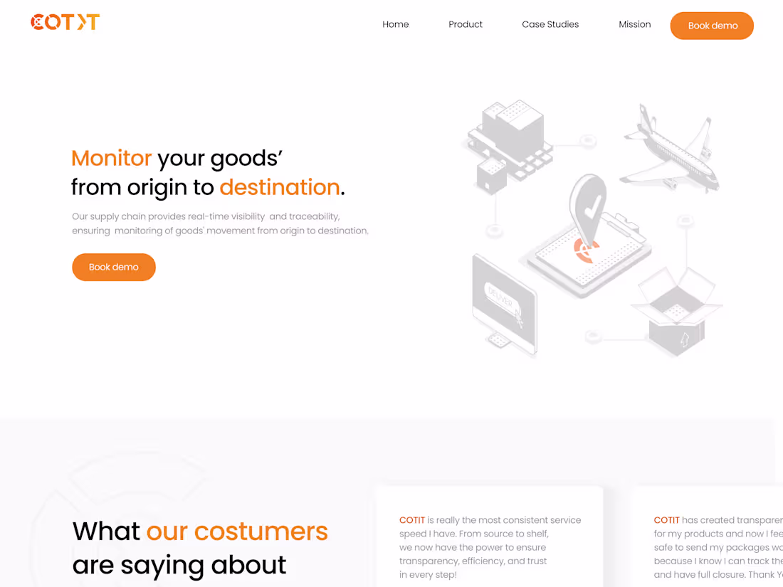Cover image for COTIT Logistic  | Web Design