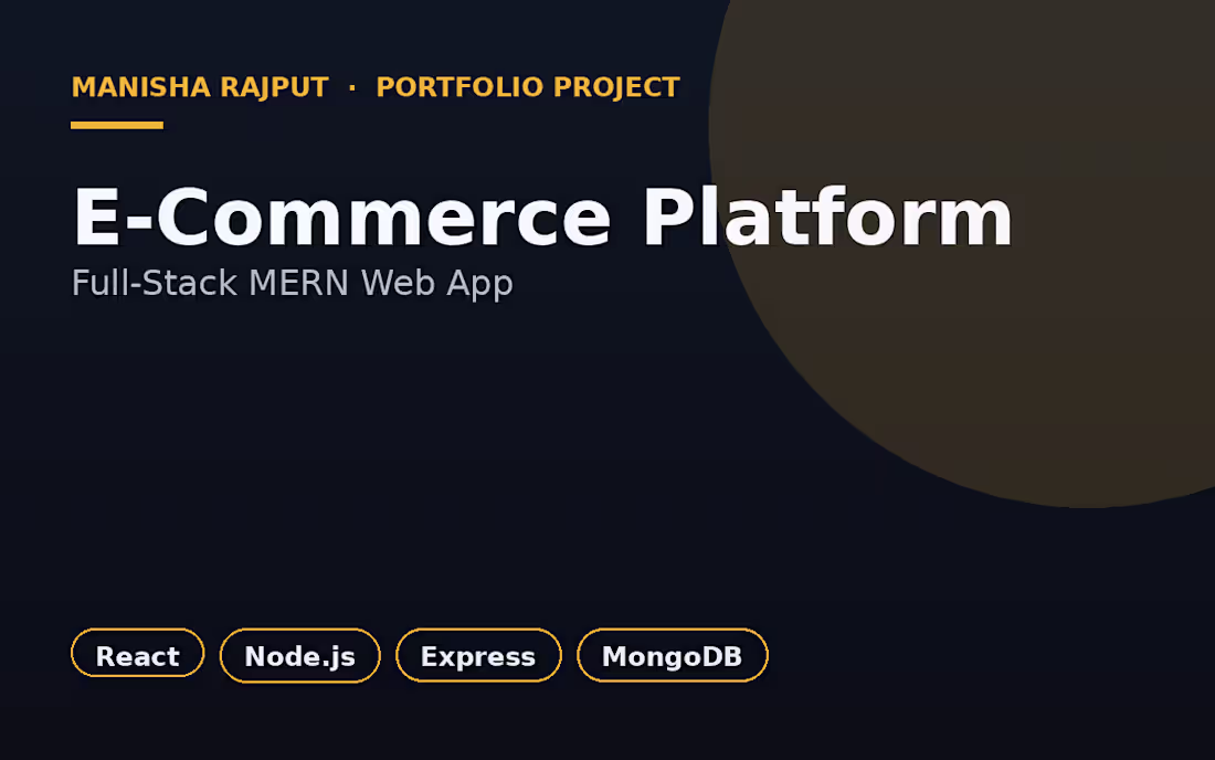 Cover image for E-Commerce Platform