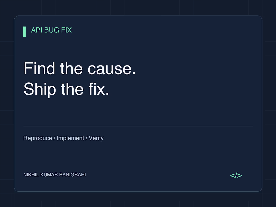 Cover image for Bug Fixing & Code Improvements