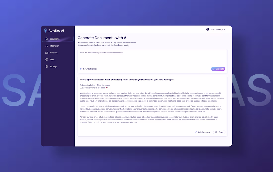 Cover image for Auto-Documentation & SOP Generator