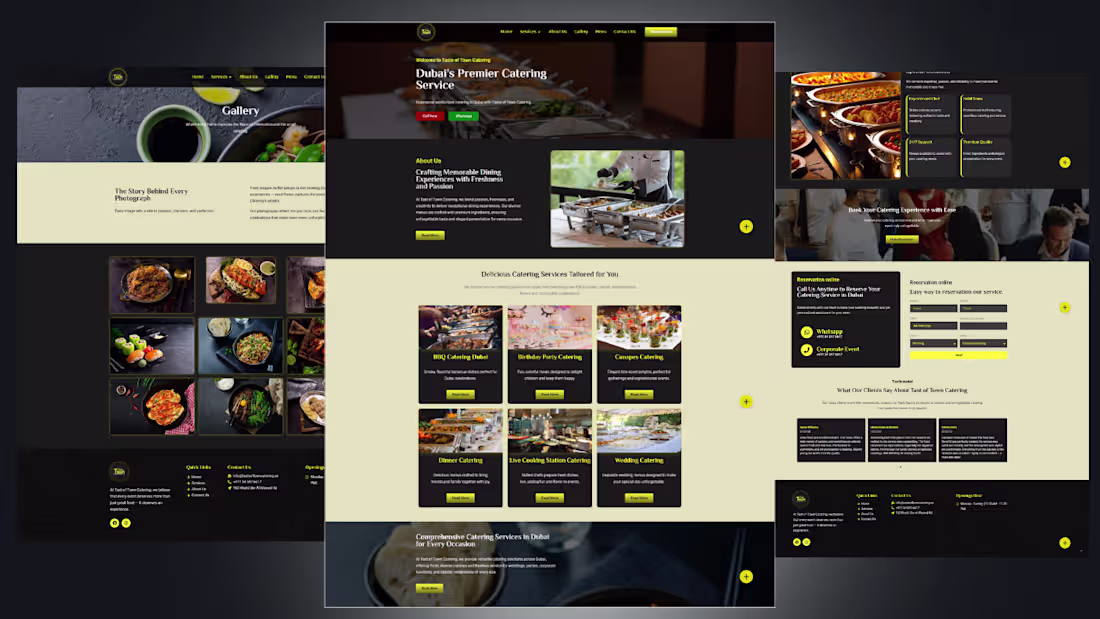 Cover image for Catering website Made in Wordpress