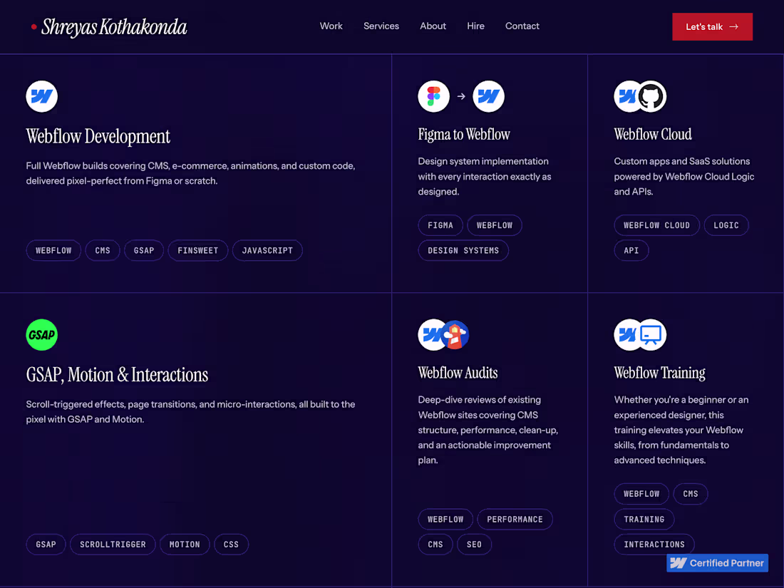 Cover image for Webflow Development