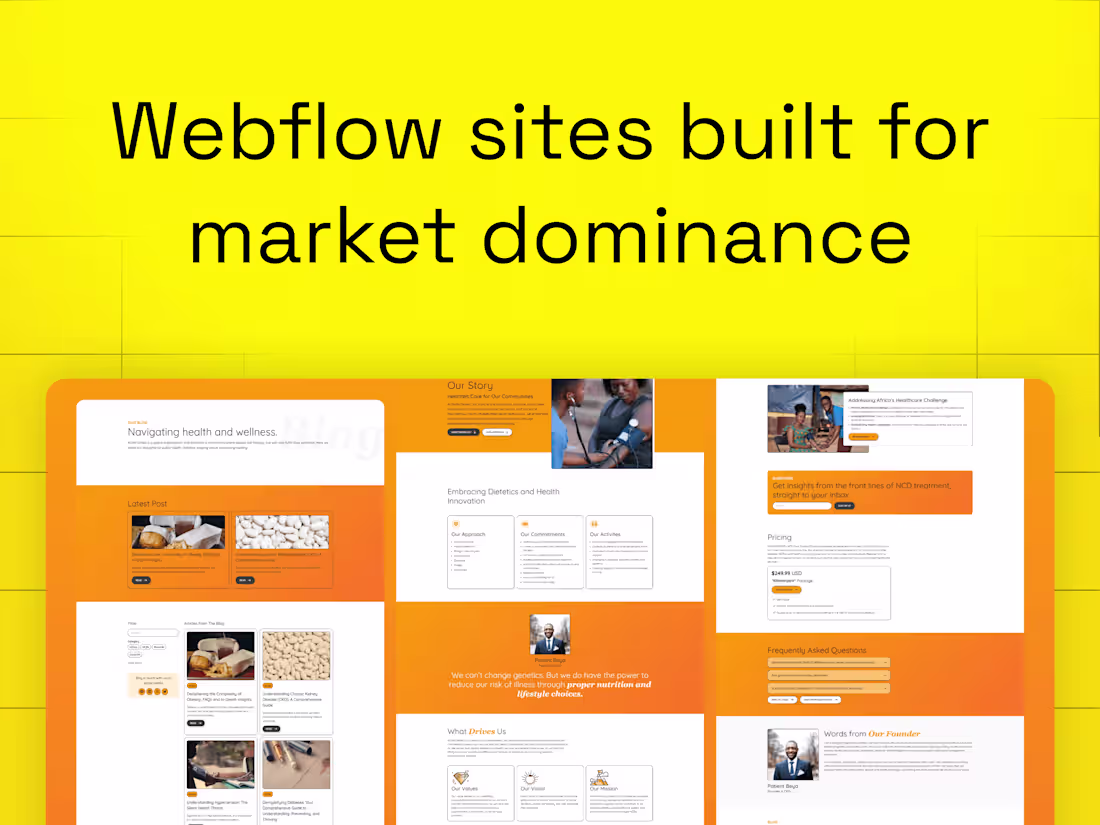 Cover image for Beautiful Webflow Websites for Market Dominance