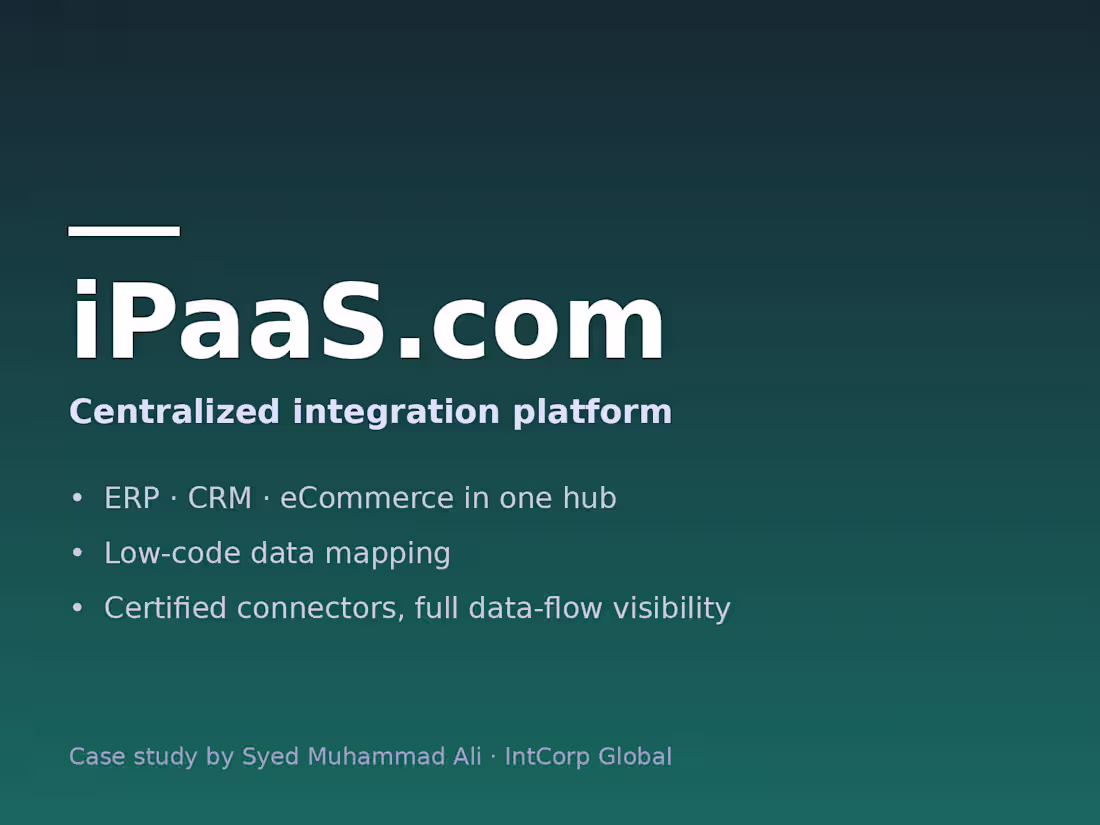 Cover image for iPaaS.com — Centralized Integration Platform
