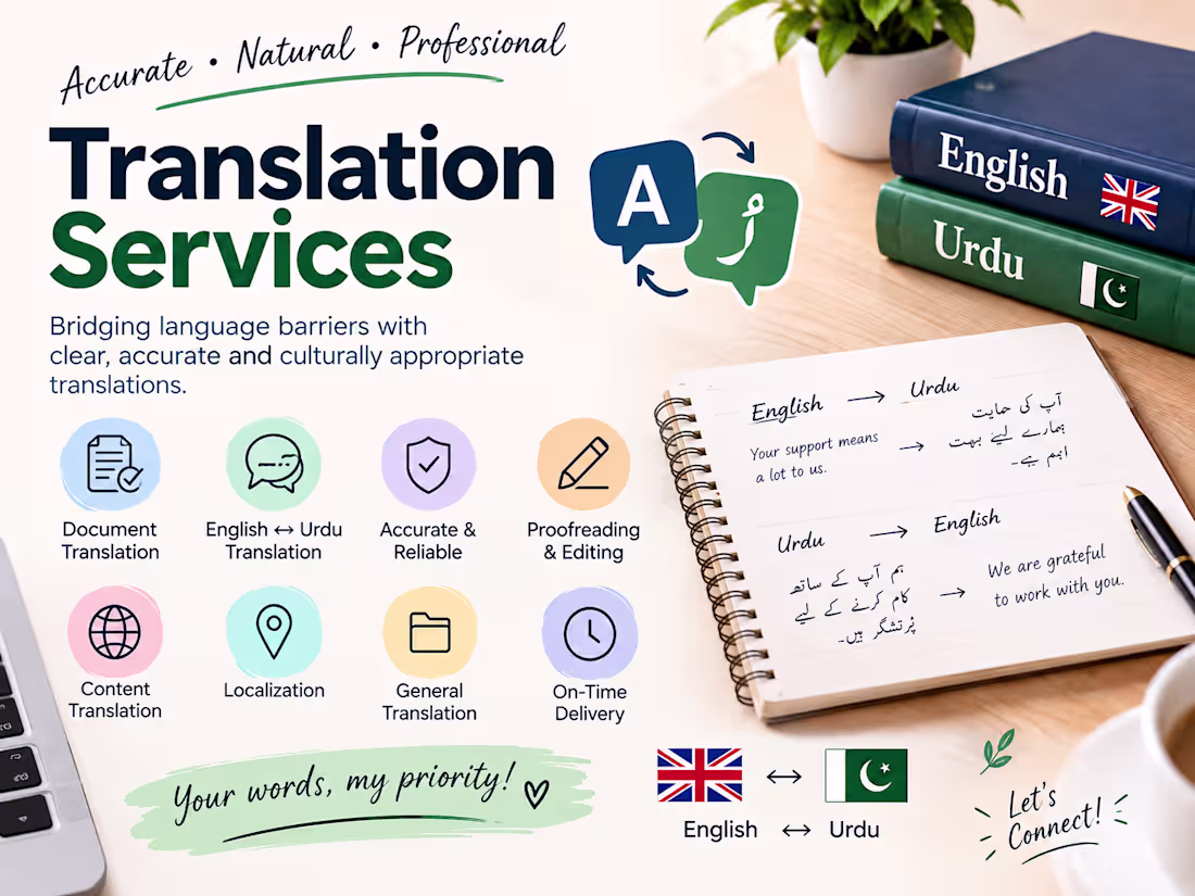 Cover image for  🌍 Professional Translation & Localization Services