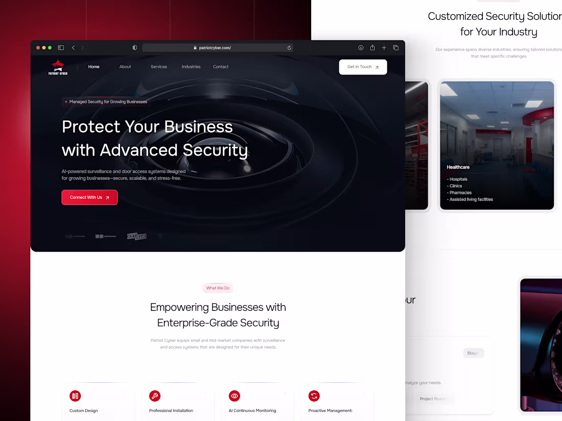 Cover image for Patriot Cyber Website