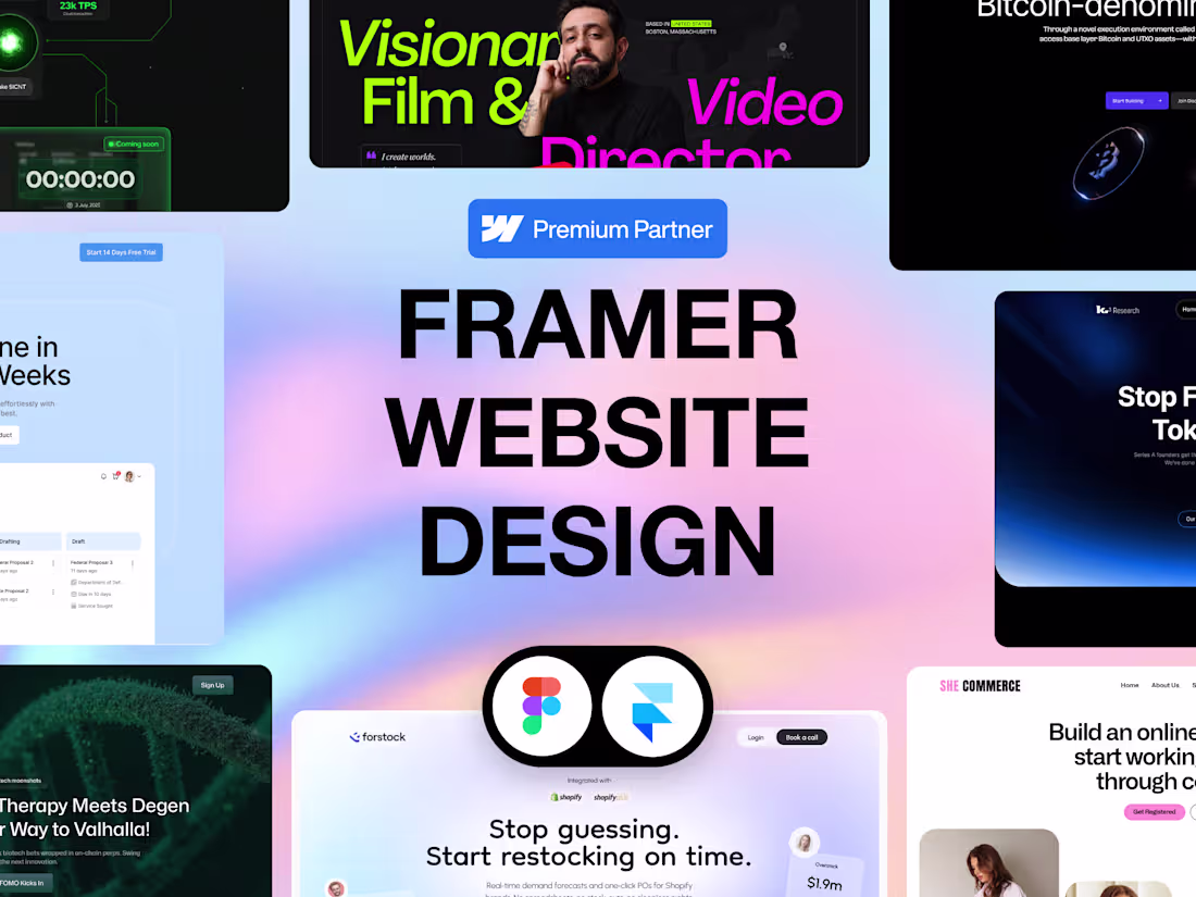 Cover image for Framer Website Design and Development, Live in 3 Weeks