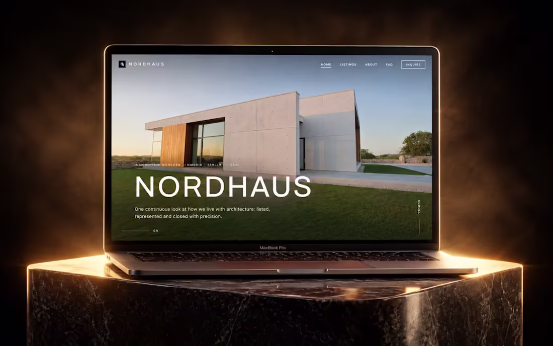 Cover image for 3D Real Estate Website -