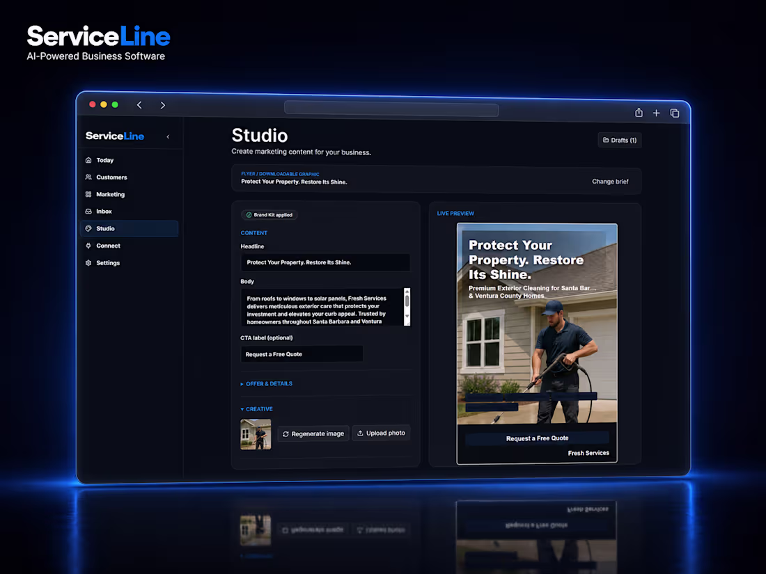 Cover image for I designed and developed ServiceLine,