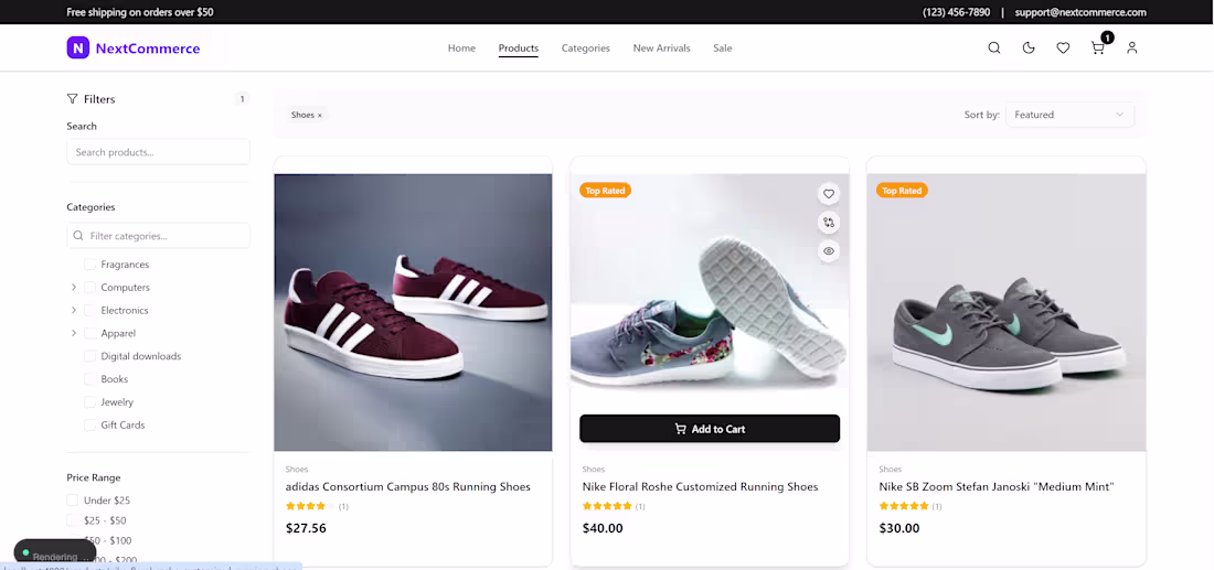 Cover image for eCommerce project