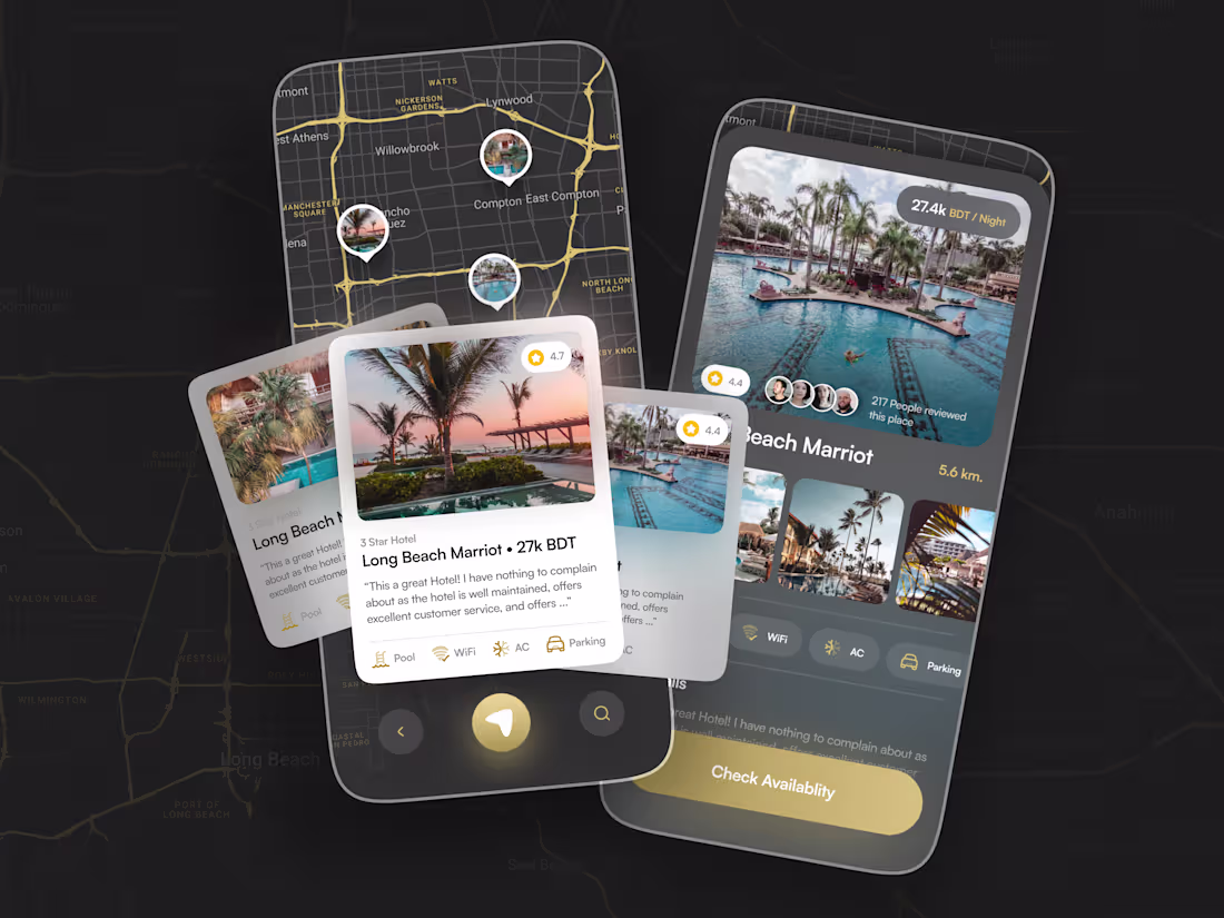 Cover image for Roaming Retreat: A Hotel Discovery App UI Design