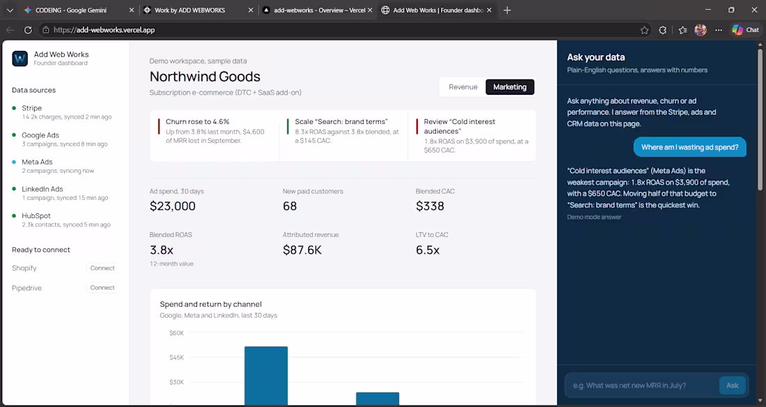 Cover image for White-Label AI Client Reporting Dashboard