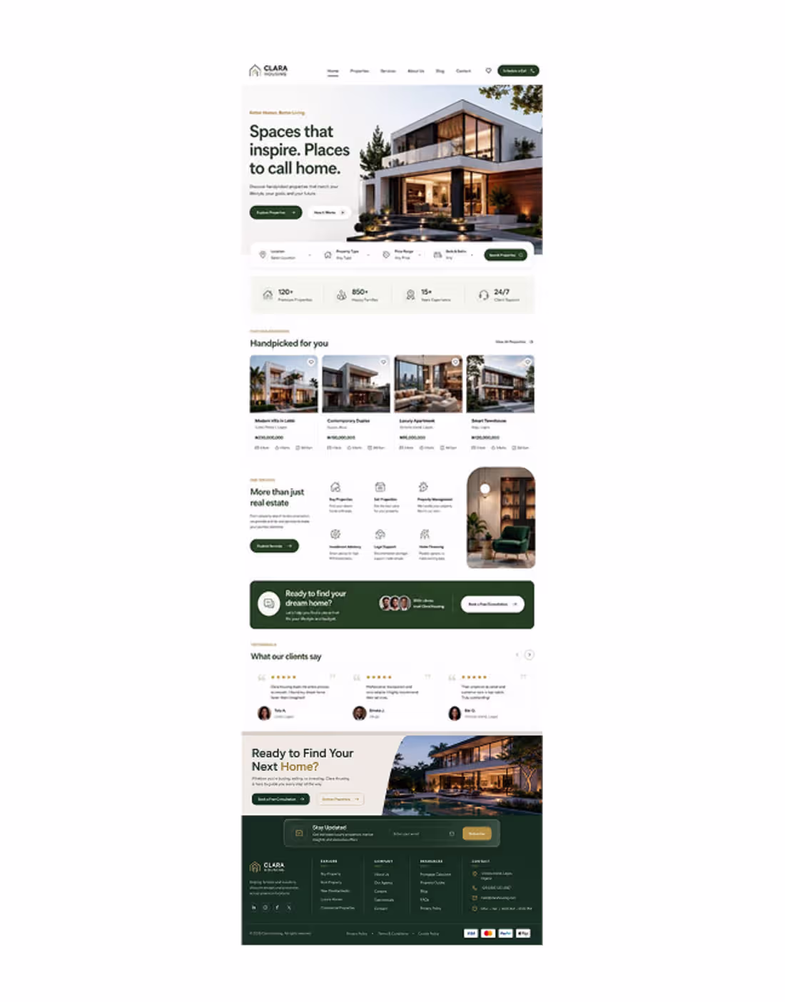 Cover image for Clara Housing Modern Real Estate