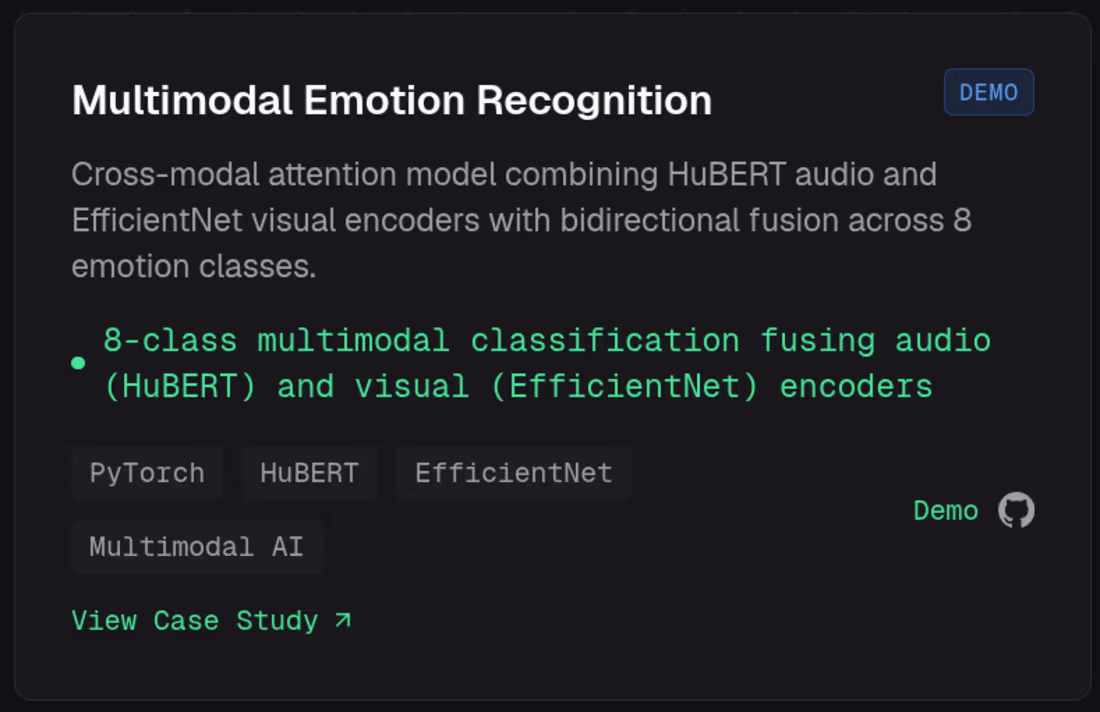 Cover image for Multimodal Emotion Recognition
Cross-modal attention model