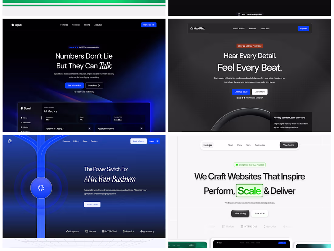 Cover image for Landing Page design and development | Framer, Webflow