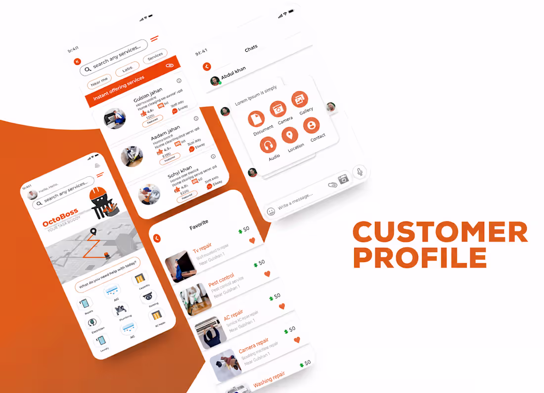 Cover image for Octoboss: Service Hiring Mobile App