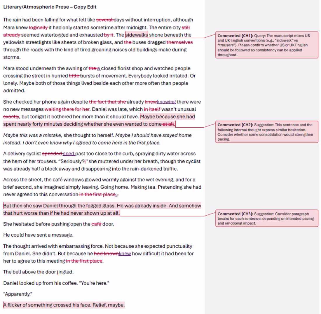 Cover image for Copyediting vs Line Editing Comparison

These