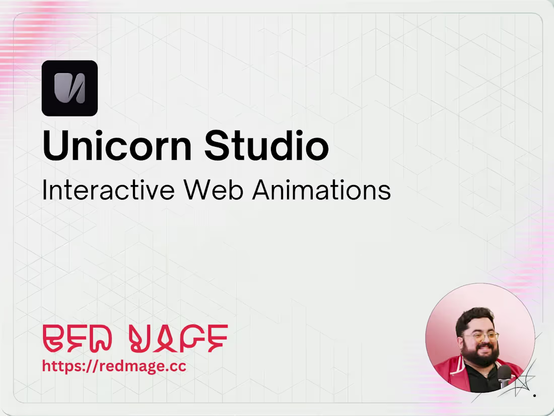 Cover image for Unicorn Studio – Interactive Web Animations