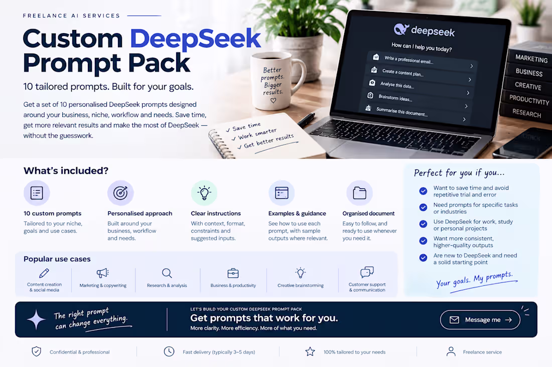 Cover image for Custom DeepSeek Prompt Pack
