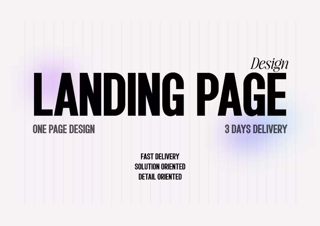 Cover image for Design Landing Page