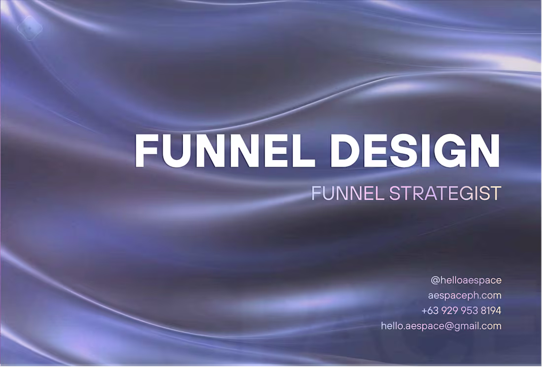 Cover image for Customer Journey & Funnel Design