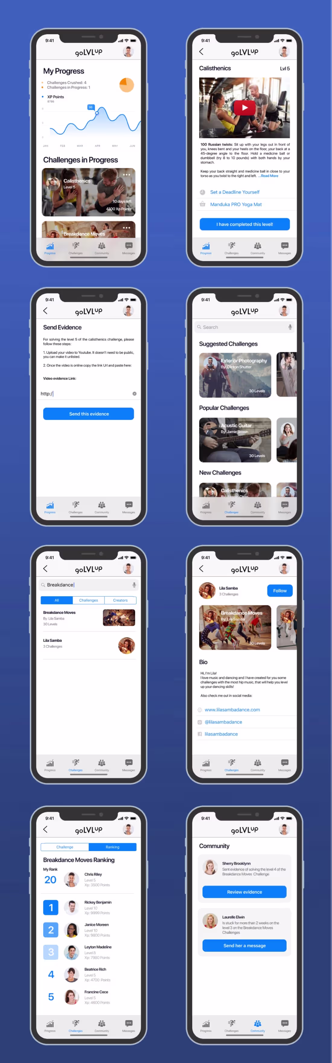 Cover image for GoLvlUp: Fitness & challenges app