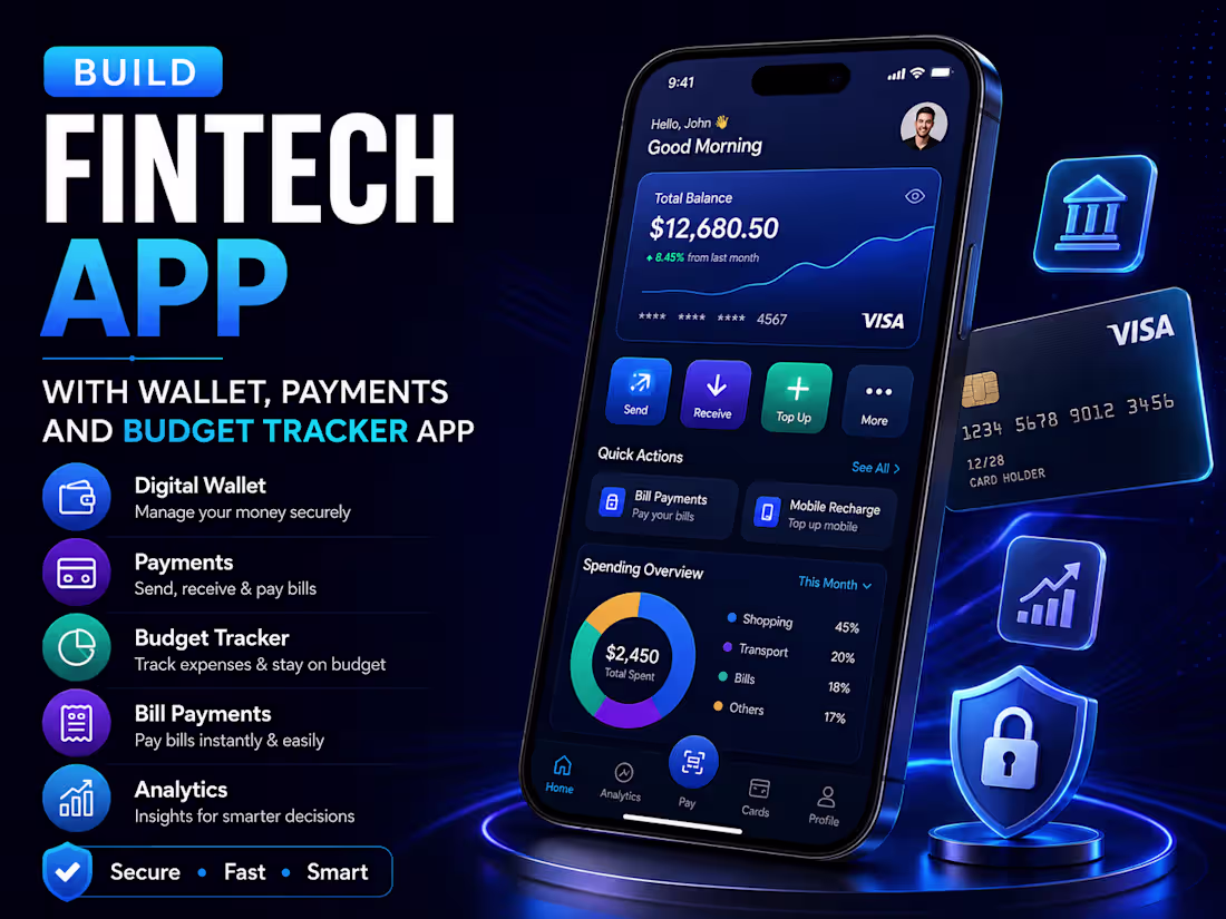 Cover image for Build Fintech App with Wallet, Payments and Budget Tracker App