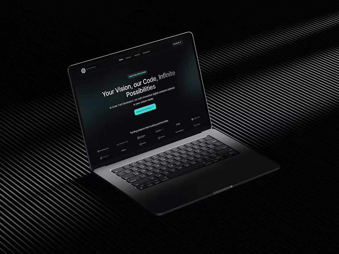 Cover image for Code Trail - Digital Agency Website Landing Page Design